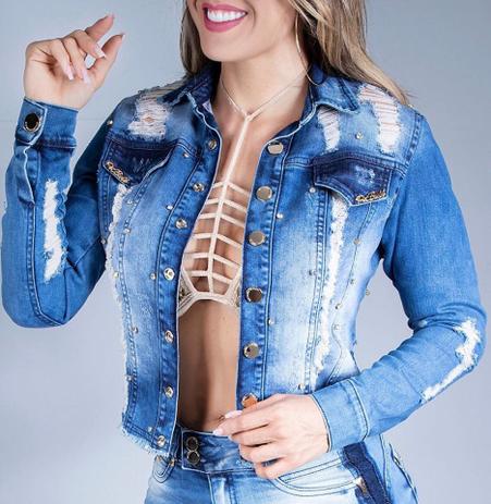 Jaqueta Feminina Pit Bull Jeans Ref. 30507 Original Menor preço em Jaqueta Feminina Pit Bull Jeans Ref. 30507 Original