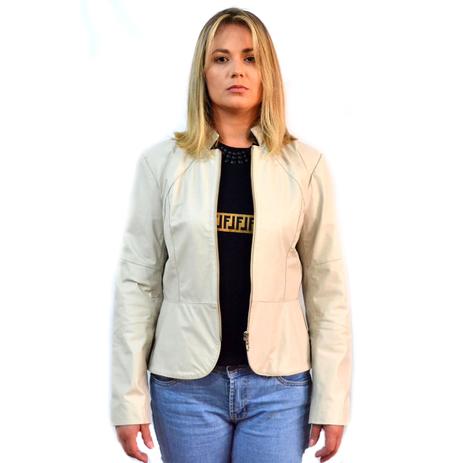 jaqueta prata feminina