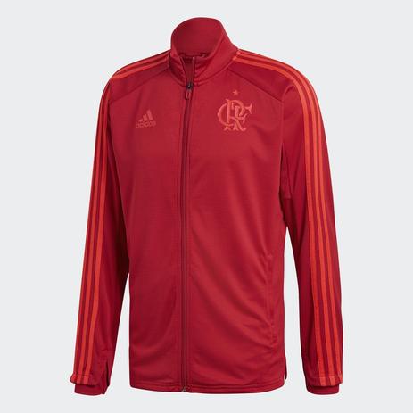Jaqueta Flamengo Treino Adidas Masculina - Vermelho Menor preço em Jaqueta Flamengo Treino Adidas Masculina - Vermelho