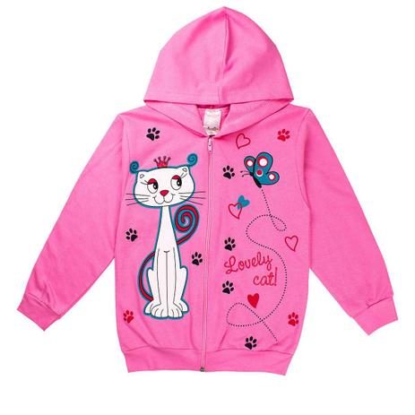 jaqueta rosa infantil