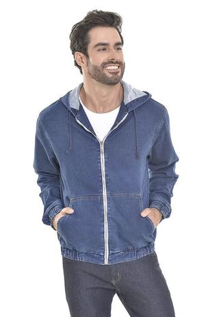 moletom com capuz denim
