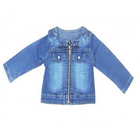 jaqueta jeans manga longa