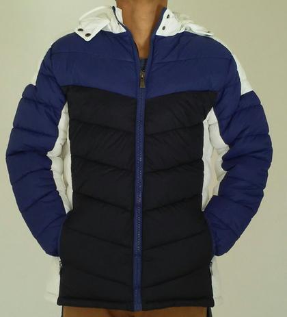 jaqueta de nylon com capuz masculina
