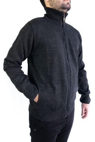 jaqueta de tricô masculina