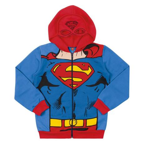 Jaqueta Moletom Bebê Marlan Felpado Superman Com Capuz de Máscara Menor preço em Jaqueta Moletom Bebê Marlan Felpado Superman Com Capuz de Máscara