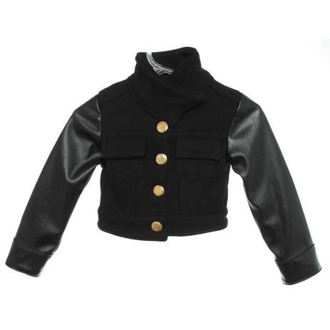 jaqueta de couro infantil