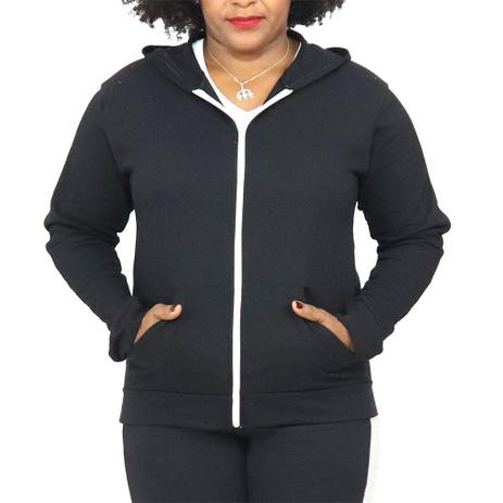 Jaqueta moletom feminina blusa flanelada com capuz faixa - Dpontes Menor preço em Jaqueta moletom feminina blusa flanelada com capuz faixa - Dpontes