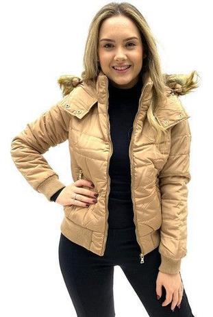 jaqueta feminina nylon com capuz