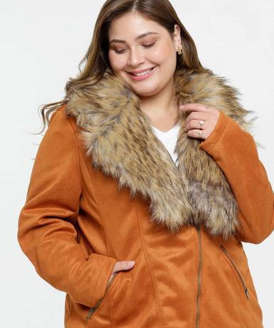jaqueta biker plus size