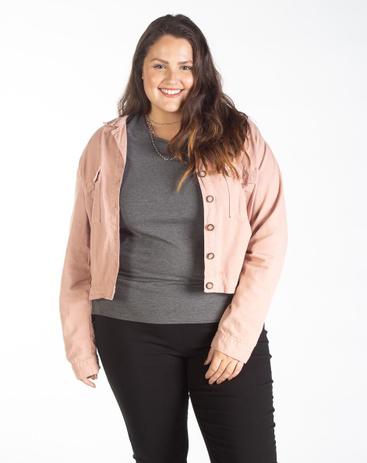 jaqueta sarja feminina plus size