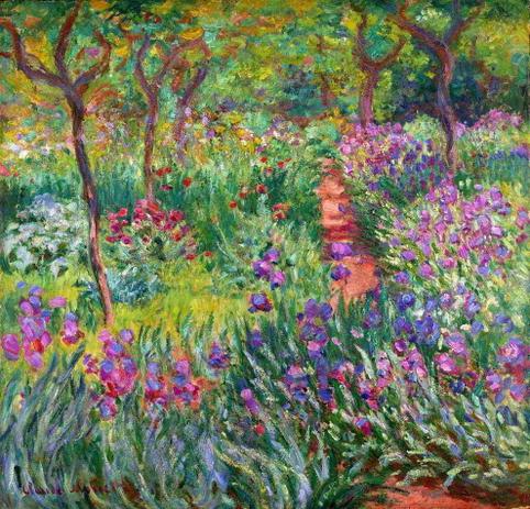 Jardim de Iris (1900) - Claude Monet - Tela 50x52 Para Quadro - Santhatela é ruim? Jardim de Iris (1900) - Claude Monet - Tela 50x52 Para Quadro - Santhatela é boa?