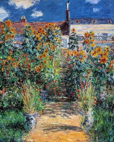 Jardim de Monet em Vétheuil (1882) - Claude Monet - Tela 60x73 Para Quadro - Santhatela é boa?