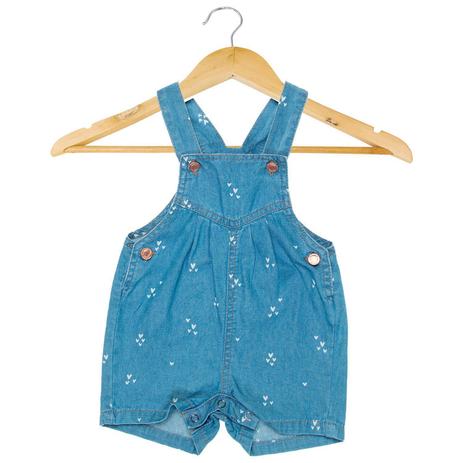 Jardineira Jeans Bebe Feminina Mania Kids Moda Infantil Magazine Luiza