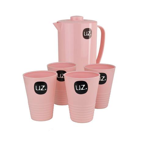 Jarra 2 Litros Com 4 Copos Rosa Claro 300 Ml - Uz é boa?