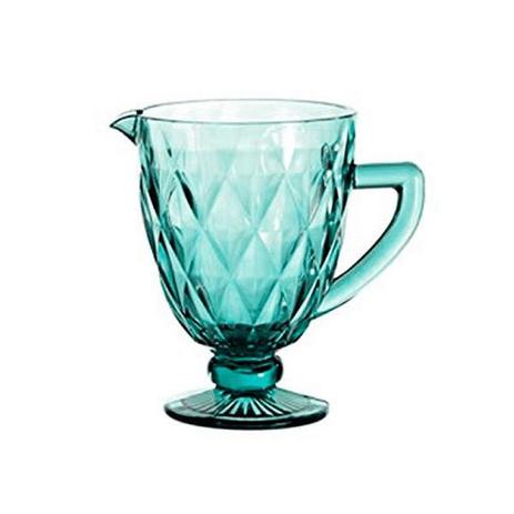 Jarra de Vidro Diamond AZUL Tiffany 1L LYOR 66926 Menor preço em Jarra de Vidro Diamond AZUL Tiffany 1L LYOR 66926