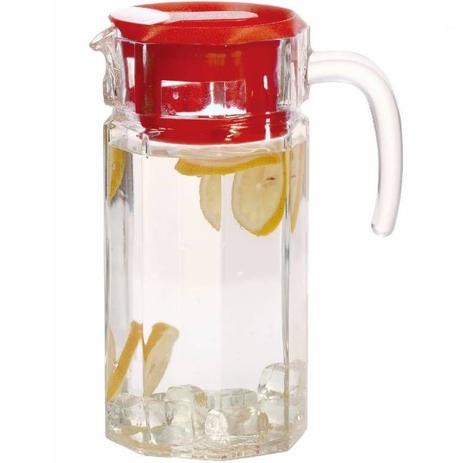 Jarra de Vidro para Suco, Agua, 1,4 Litros com Tampa Vermelha - Jarra de Vidro - Carisma Menor preço em Jarra de Vidro para Suco, Agua, 1,4 Litros com Tampa Vermelha - Jarra de Vidro - Carisma