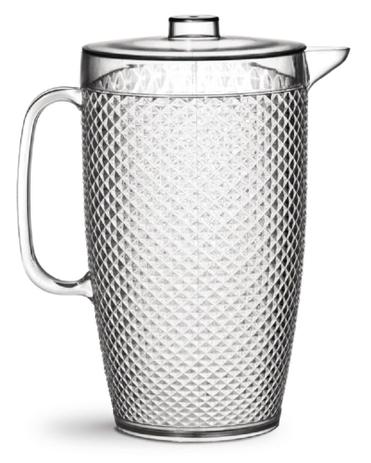Jarra Diamante 3 Litros Plástico Crystal Tampa Transparente 437-10 - Niquelart é boa?
