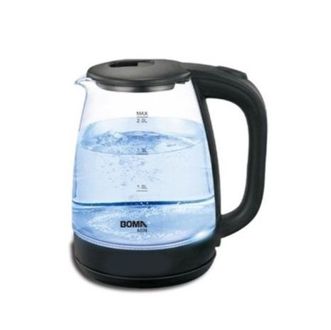 Jarra Elétrica Vidro Temperado com Led BM-0605 2.0L 220V Preto - Boma Menor preço em Jarra Elétrica Vidro Temperado com Led BM-0605 2.0L 220V Preto - Boma