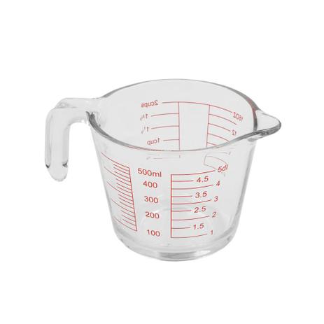 Jarra medidora vidro 500ml DCasa Menor preço em Jarra medidora vidro 500ml DCasa