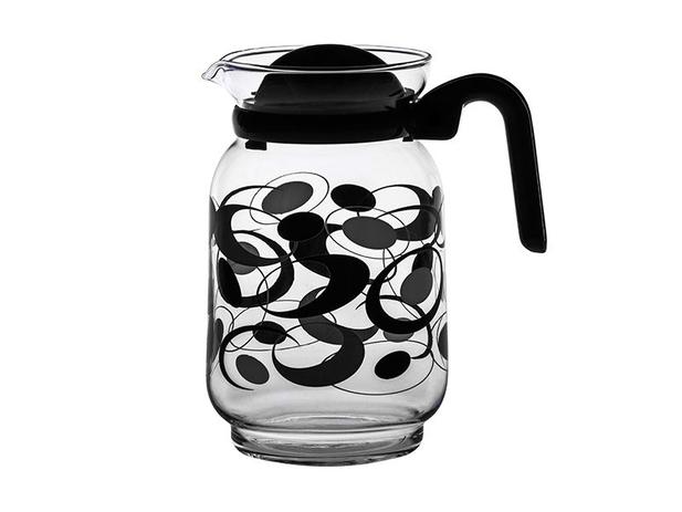 Jarra Vidro 1,5 Litros Juqueí Preto Colorido Suco Água - Casa linda é boa?