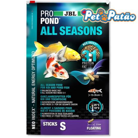 Jbl propond all seasons s 4,3kg ração p/ carpas e kinguios de lagos - un Menor preço em Jbl propond all seasons s 4,3kg ração p/ carpas e kinguios de lagos - un