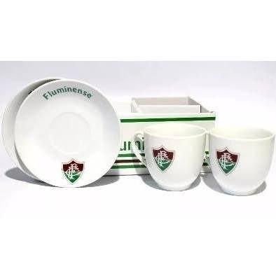 Jg 2 Xícaras Pires Chá Café - Fluminense Menor preço em Jg 2 Xícaras Pires Chá Café - Fluminense