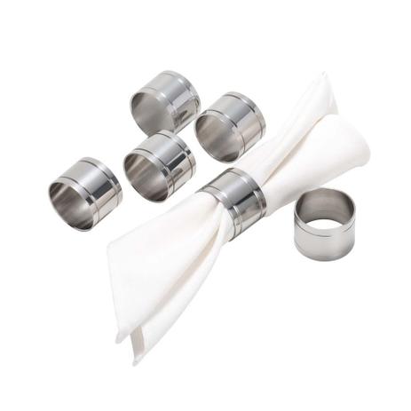 Jg 6 Anéis P/Guardanapo De Aço Inox Elegance - F9-8925 - Wolff Menor preço em Jg 6 Anéis P/Guardanapo De Aço Inox Elegance - F9-8925 - Wolff