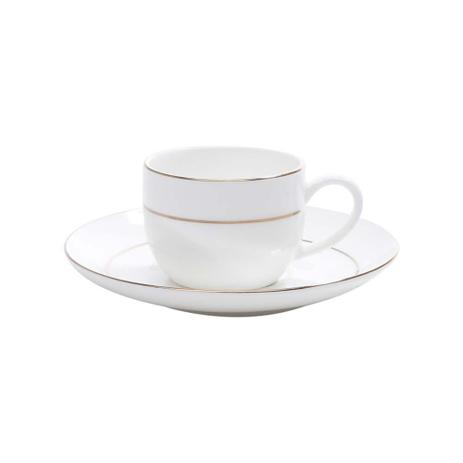 Jg. 6 Xícaras P/Café De Porcelana C/Pires Nice Gold - F9-1197 - Wolff Menor preço em Jg. 6 Xícaras P/Café De Porcelana C/Pires Nice Gold - F9-1197 - Wolff
