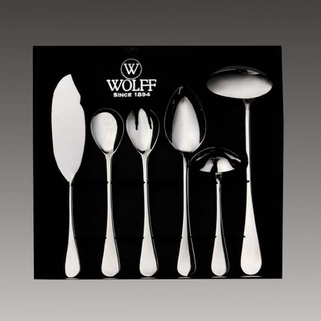 Jg 6Pc Talheres P/Servir De Aço Inox Lugano - F9-8799 - Wolff Menor preço em Jg 6Pc Talheres P/Servir De Aço Inox Lugano - F9-8799 - Wolff