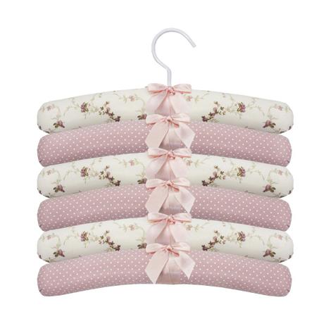 Jg. de Cabide Pers. 06 Pçs - Floral Ferrugem - Laura baby Menor preço em Jg. de Cabide Pers. 06 Pçs - Floral Ferrugem - Laura baby