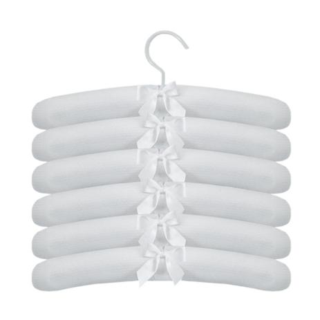 Jg. de Cabide Pers. 06 Pçs - Piquet Branco - Laura baby Menor preço em Jg. de Cabide Pers. 06 Pçs - Piquet Branco - Laura baby