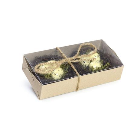 Jogo 2 Ninhos Em Rattan C/ Ovos Decoração - Cromus Menor preço em Jogo 2 Ninhos Em Rattan C/ Ovos Decoração - Cromus