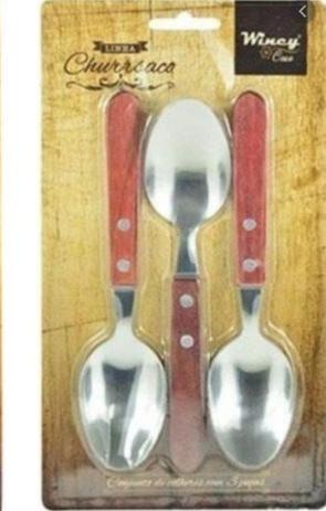 Jogo 3 Colheres Sopa Inox Cabo Madeira Linha Wincy Barbecue Colher De Mesa Magazine Luiza Jogo 3 Colheres Sopa Inox Cabo Madeira Linha Wincy Barbecue Colher De Mesa Magazine Luiza