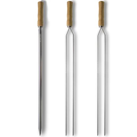 Jogo 3 Espetos Inox 70cm Simples e Duplo Churrasco Brinox Menor preço em Jogo 3 Espetos Inox 70cm Simples e Duplo Churrasco Brinox