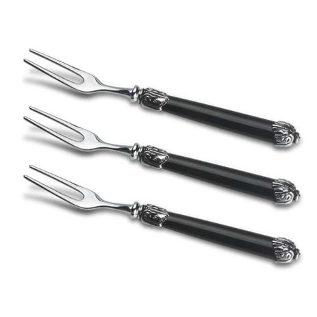 Jogo 3 garfos sobremesa 15cm cromados Elbony com caixa - Fracalanza é boa?