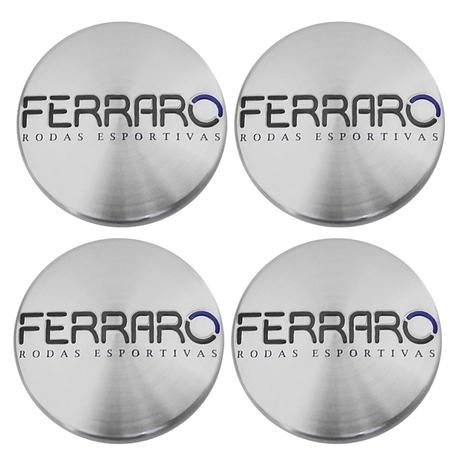 Jogo 4 Calota Centro Miolo Meio Roda Ferraro Escovado Menor preço em Jogo 4 Calota Centro Miolo Meio Roda Ferraro Escovado