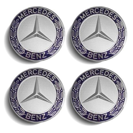 Jogo 4 Calota Centro Roda Mercedes Classe G 55 63 AMG Emblema Azul é boa?