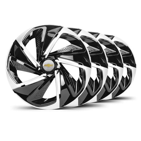 Jogo 4 Calota Nitro Aro 14 Preta / Prata GM Prata - Elitte é boa?