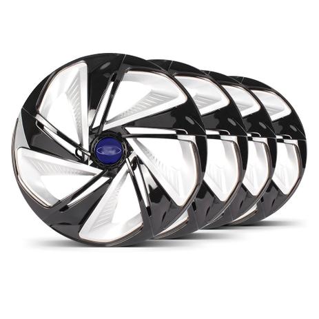 Jogo 4 Calota Nitro X Aro 14 Preta / Prata Ford Azul Marinho - Elitte é boa?