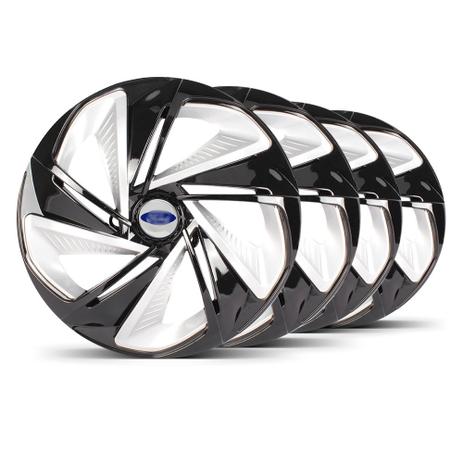 Jogo 4 Calota Nitro X Aro 14 Preta / Prata Ford Prata - Elitte é boa?