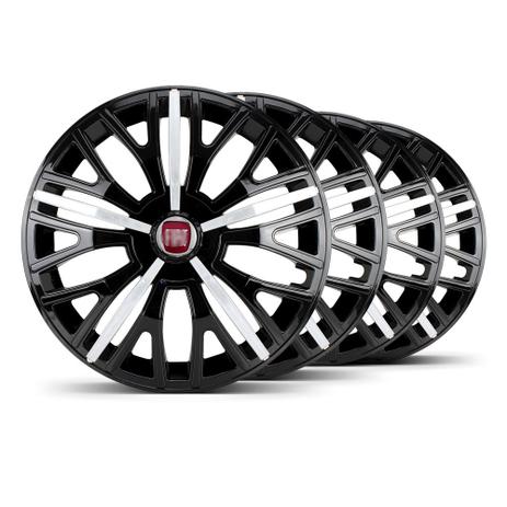 Jogo 4 Calota Triton Sport Aro 14 Preta / Prata Fiat Vermelho - Elitte é boa?