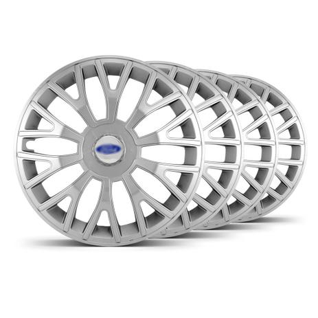 Jogo 4 Calota Triton Unicolor Aro 14 Prata Ford Prata - Elitte é boa?