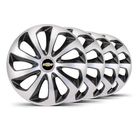 Jogo 4 Calota Velox Aro 14 Prata / Preta GM Preta - Elitte é ruim? Jogo 4 Calota Velox Aro 14 Prata / Preta GM Preta - Elitte é boa?