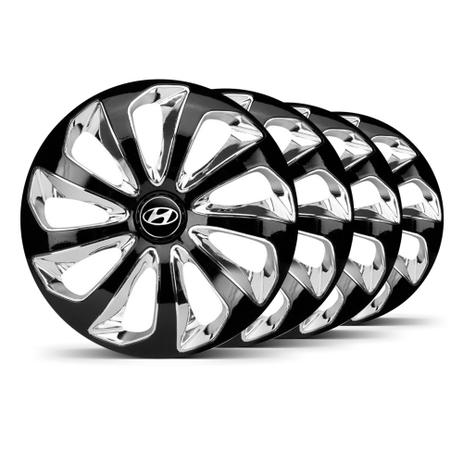 Jogo 4 Calota Velox Aro 14 Preta / Cromada Hyundai - Elitte é boa?