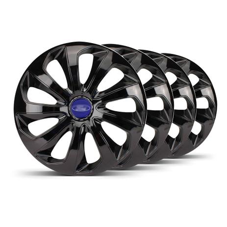 Jogo 4 Calota Velox Unicolor Aro 15 Preta Ford Azul Marinho - Elitte é boa?