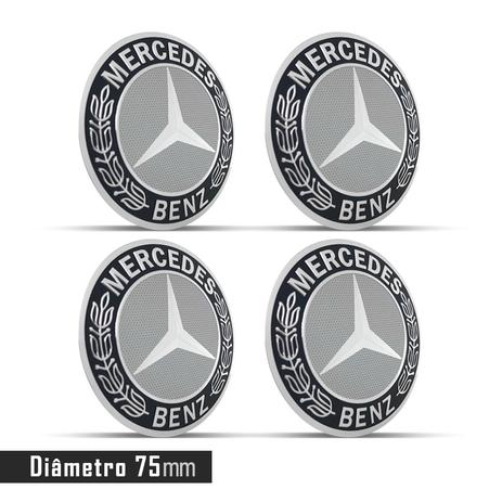 Jogo 4 Emblema Roda  Mercedes 75mm - Calota é boa?