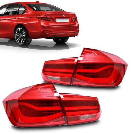Jogo 4 Lanternas Traseiras Bmw S3 2016 2017 2018 Sedan Com Led - Rf Menor preço em Jogo 4 Lanternas Traseiras Bmw S3 2016 2017 2018 Sedan Com Led - Rf