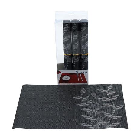 Jogo 4 lugar americano em PVC Florete Chumbo 30x45 - Premier Menor preço em Jogo 4 lugar americano em PVC Florete Chumbo 30x45 - Premier
