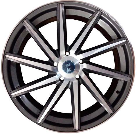 Jogo 4 rodas KR K-51 aro 18 4X100 grafite e diamante tala 7 ET 40 Menor preço em Jogo 4 rodas KR K-51 aro 18 4X100 grafite e diamante tala 7 ET 40
