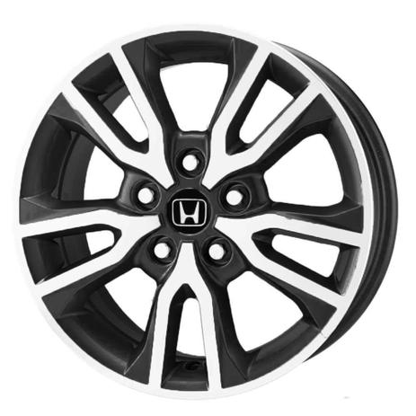 Jogo 4 rodas KR R-98 Hyundai Creta aro 16 5X114 preto e diamante tala 6 ET 43 Menor preço em Jogo 4 rodas KR R-98 Hyundai Creta aro 16 5X114 preto e diamante tala 6 ET 43